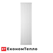 Трубчастий радіатор Betatherm Blende 1 1400x394 RAL9016 (Підключення нижнє по центру) 575 W