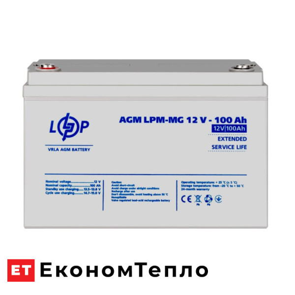 Акумулятор мультигелевий LogicPower LPM-MG 12V - 100 Ah