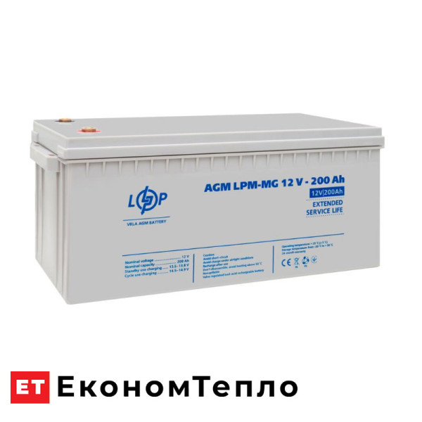 Акумулятор мультигелевий LogicPower LPM-MG 12V - 200 Ah