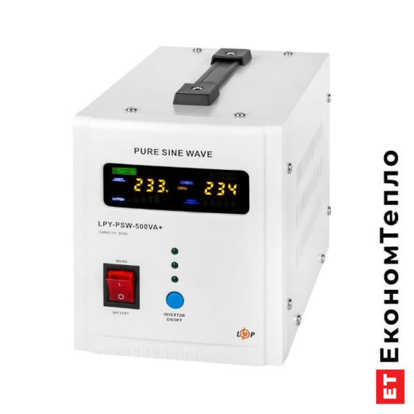 Вигляд збоку ДБЖ  LogicPower 12V LPY-PSW-500VA+ (350Вт) 5A/10A