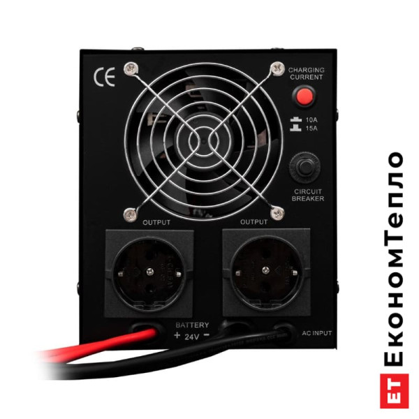 Задня стінка ДБЖ LogicPower 24V LPY-PSW-1500VA+ (1050Вт) 10A/15A