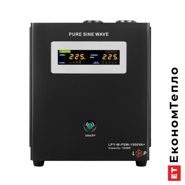 ДБЖ з правильною синусоїдою LogicPower 24V LPY-W-PSW-1500VA+(1050Вт)10A/15A