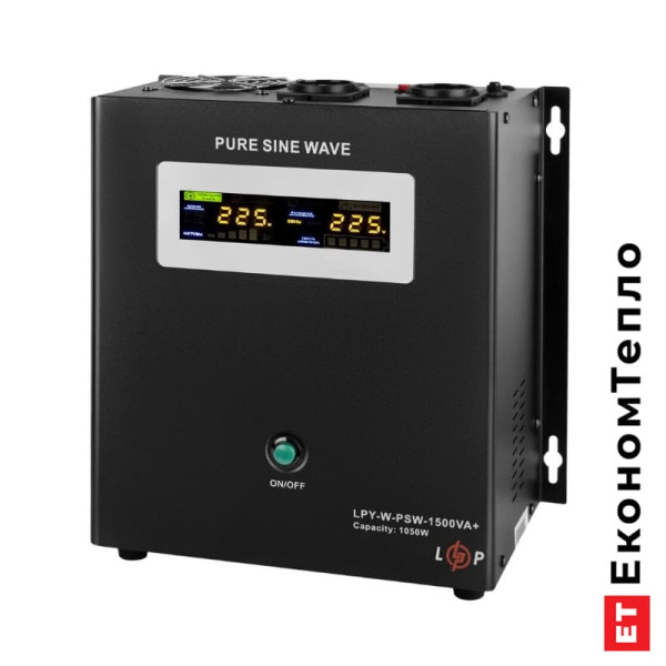 Вигляд збоку ДБЖ Лоджік Павер 24V LPY-W-PSW-1500VA+(1050Вт)10A/15A