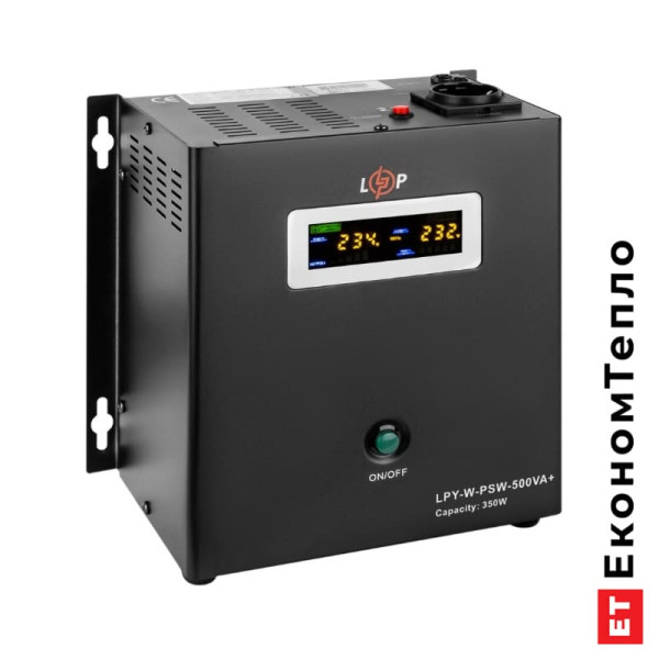 ДБЖ з правильною синусоїдою LogicPower 12V LPY-W-PSW-500VA+(350Вт)5A/10A