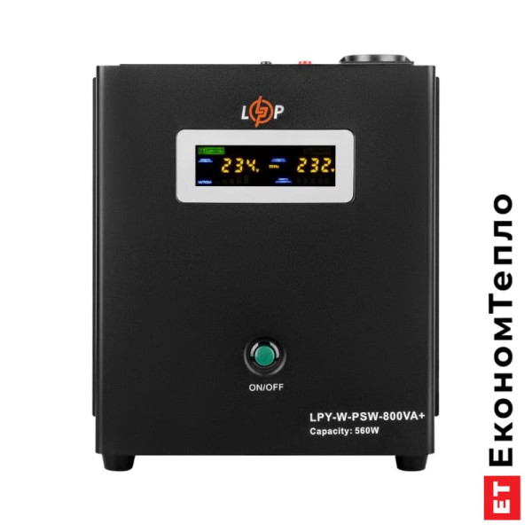 Передня панель ДБЖ LogicPower 12V LPY-W-PSW-800VA+(560Вт)5A/15A