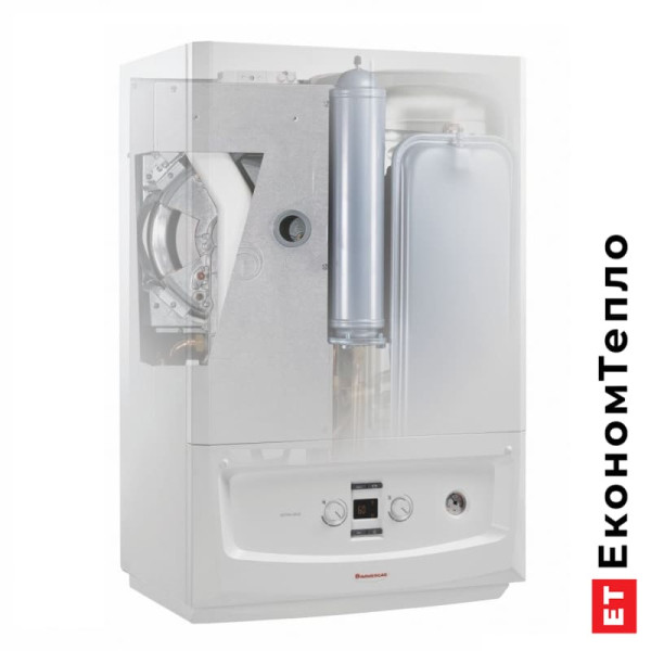 Вигляд зі середини газового конденсаційного котла  Immergas Victrix Zeus 32