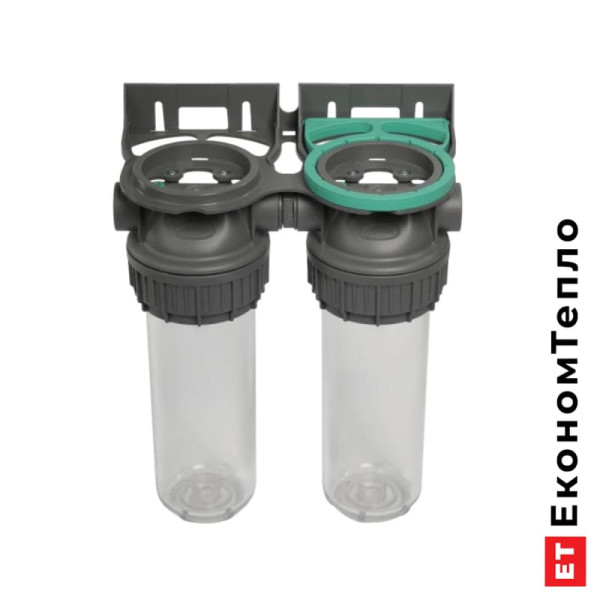 Колба фільтра прозора Ecosoft 3P DUPLEX РЕТ 3/4" для холодної води