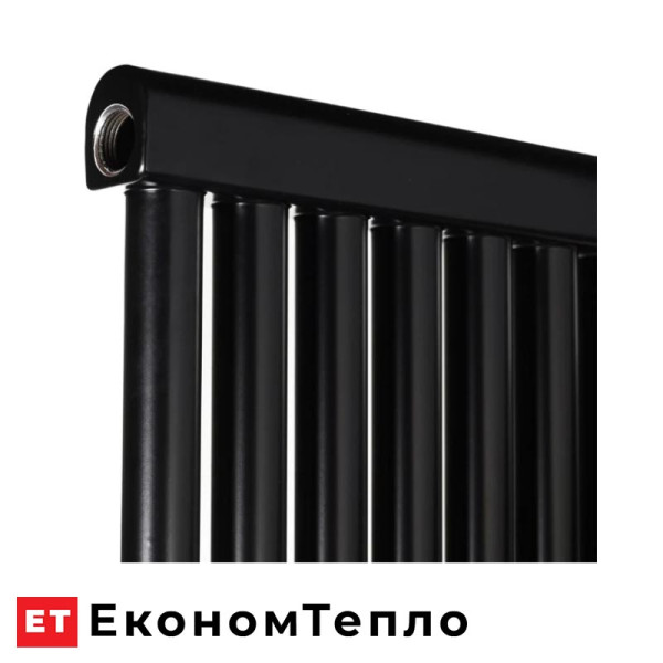 Трубчастий радіатор Betatherm PS Style 1 1800x477 RAL9005 (Підключення нижнє по центру) 984 W