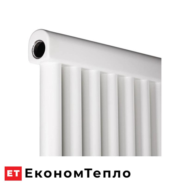 Трубчастий радіатор Betatherm PS Style 1 1800x477 RAL9016 (Підключення нижнє по центру) 984 W
