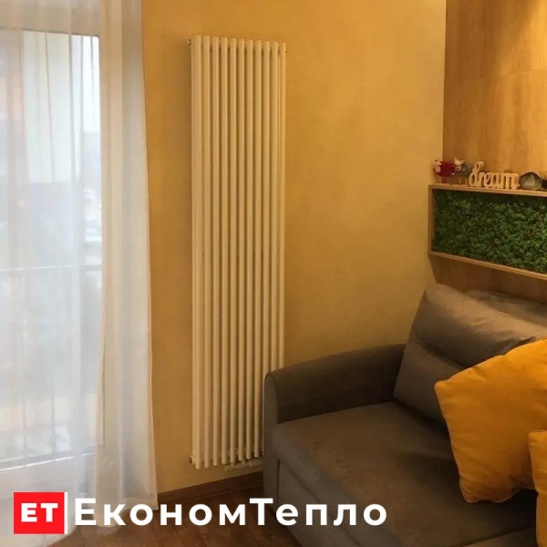Трубчастий радіатор Rastas Michael 2 (RAL9016) 1800x500 (підключення нижнє по центру) 1590 W