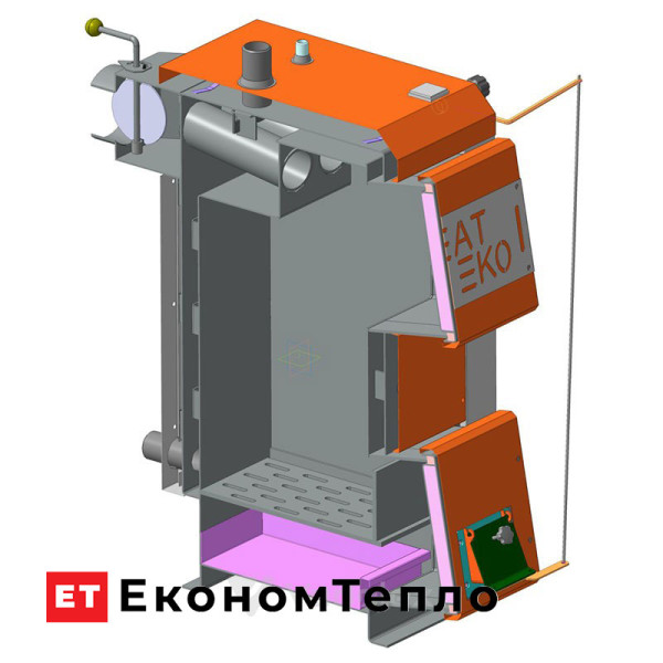 Розріз твердопаливного котла Altep HEAT ЕКО