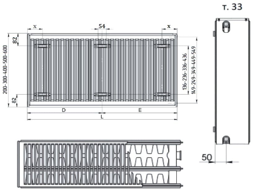 Кріплення радіатора TERRA TEKNIK 33